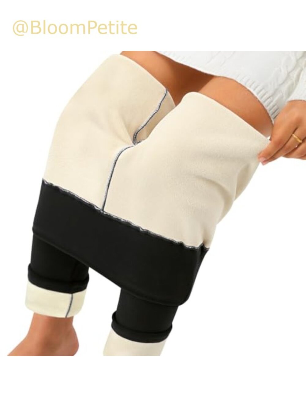 Fleece Lined Leggings Women Thermal Warm Winter Pants High Rise Slim Fit